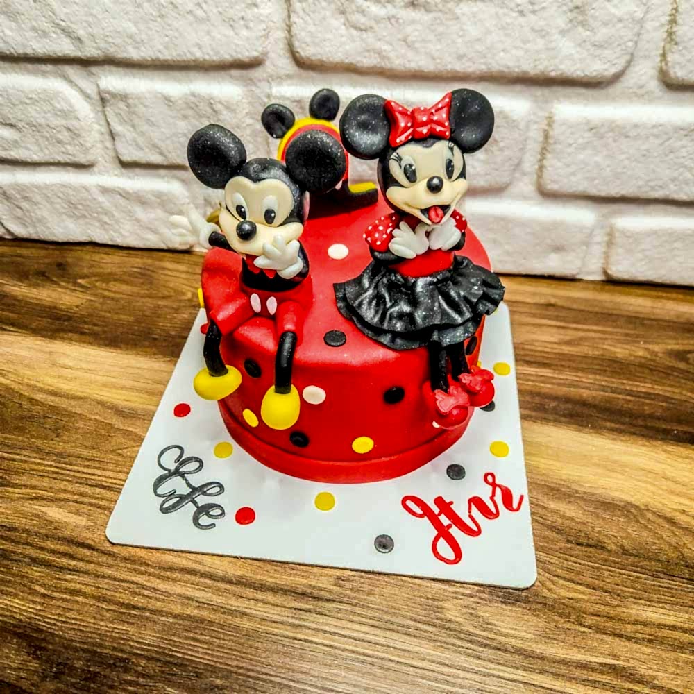 Miki ve Mini Mause konsept özel tasarım pasta