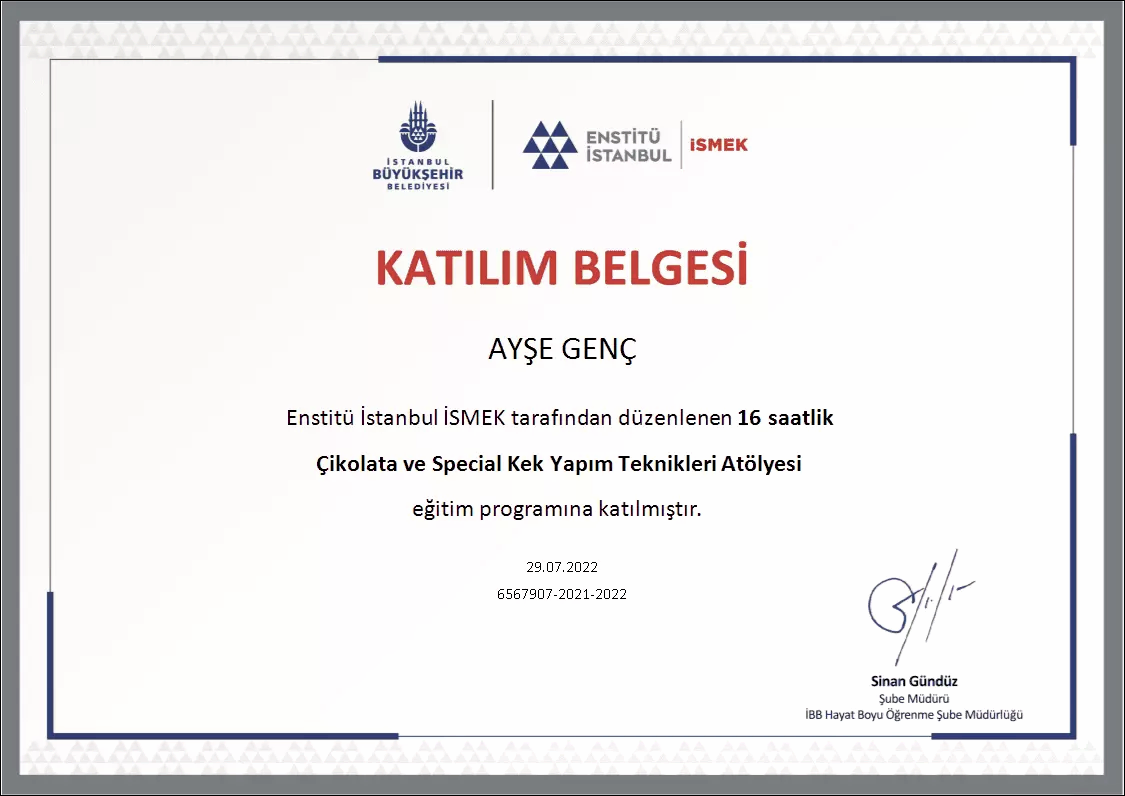 Çikolata ve Spesyal Kek