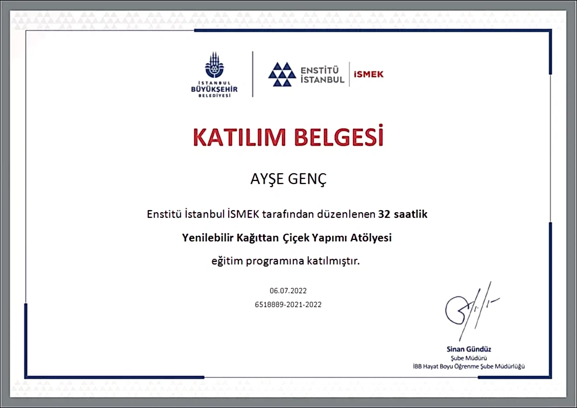 Yenilebilir Kağıt Çiçek