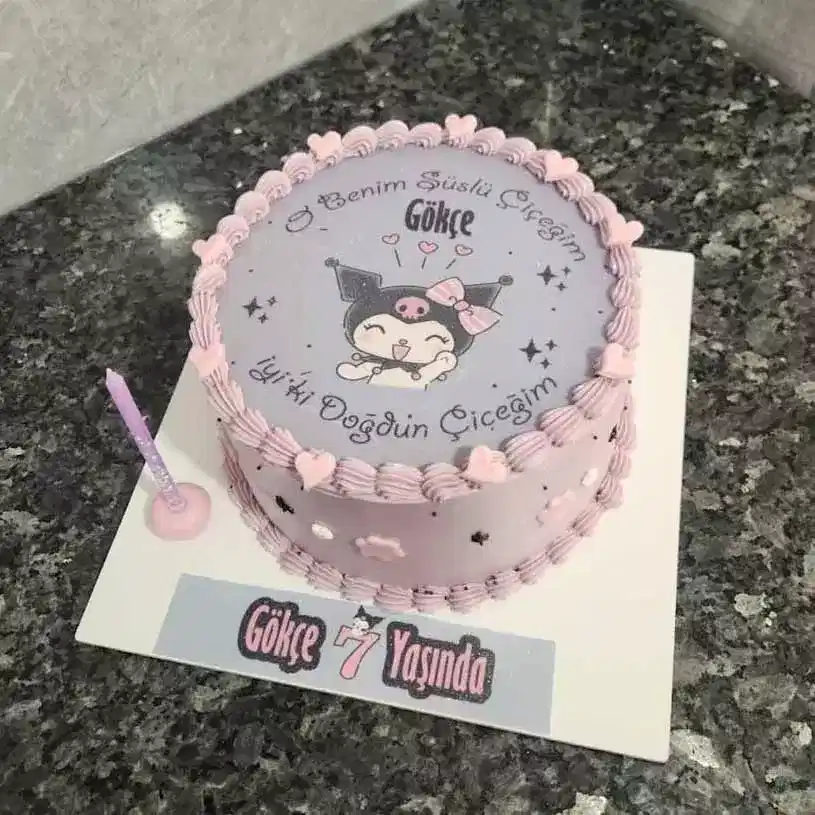 Kuromili özel tasarım Resimli Pasta