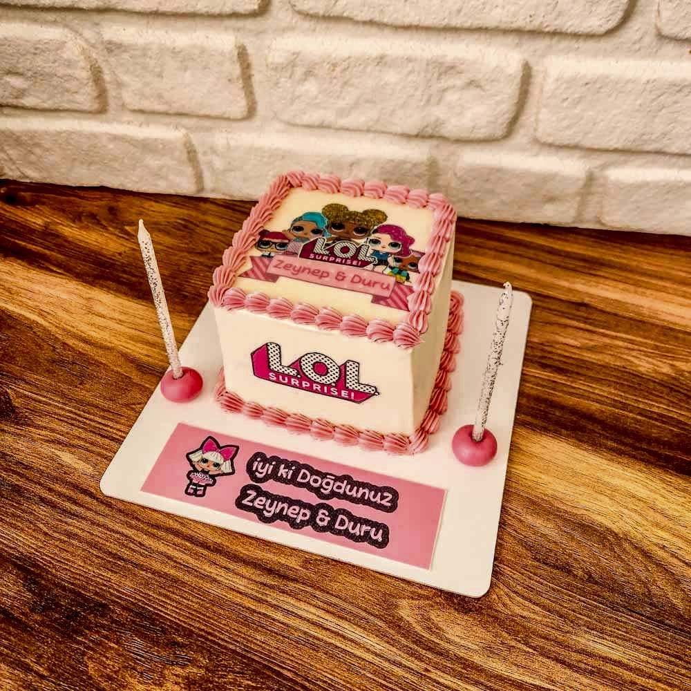 Lol Bebekli Resimli Pasta