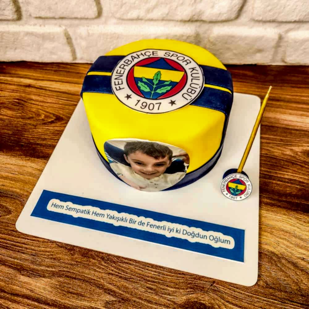 Fenerbahçeli Resimli Pasta