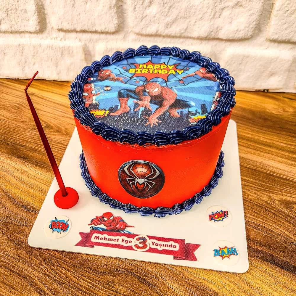 örümcek adam pastası