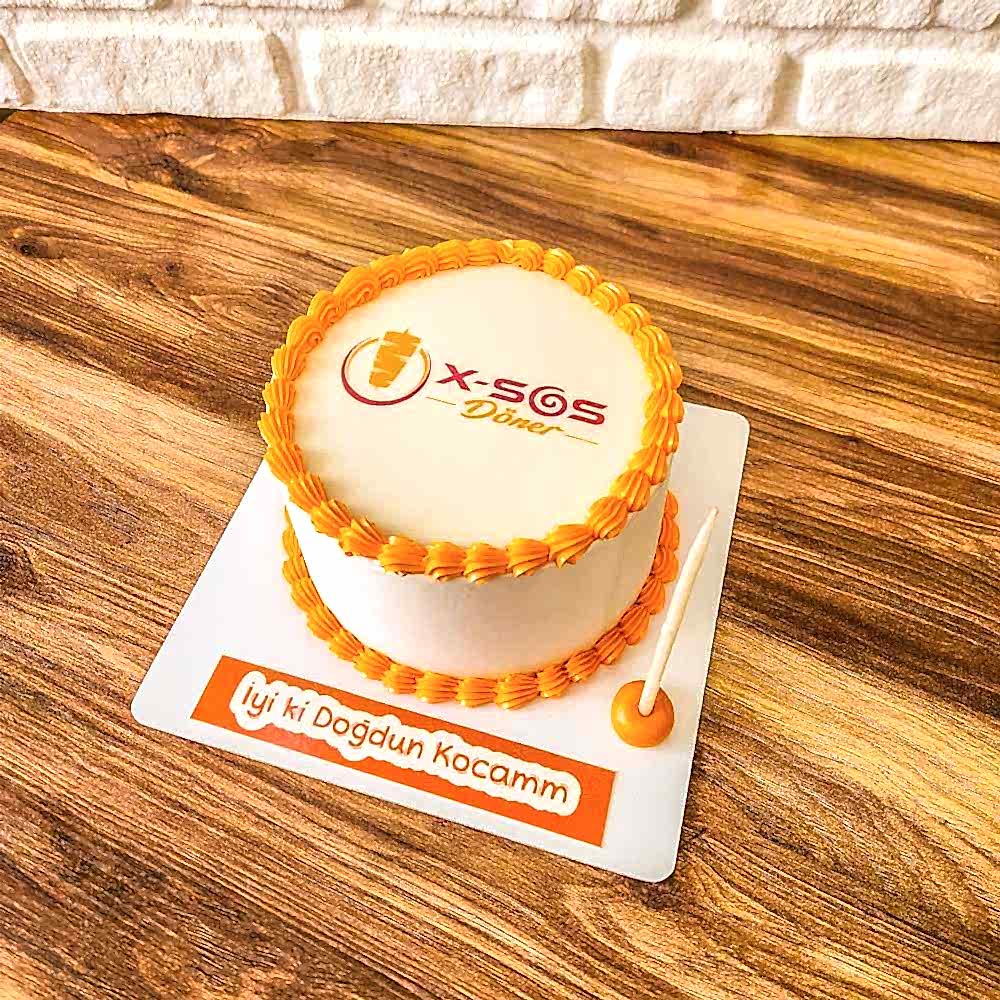 Kurumsal fotoğraflı pasta